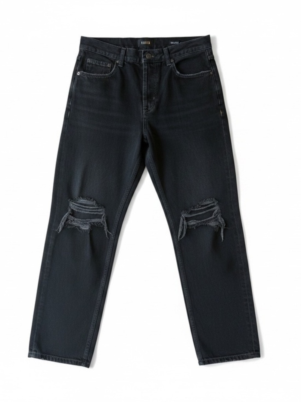 Rails At Water Slouchy Straight Distressed High Rise Jeans